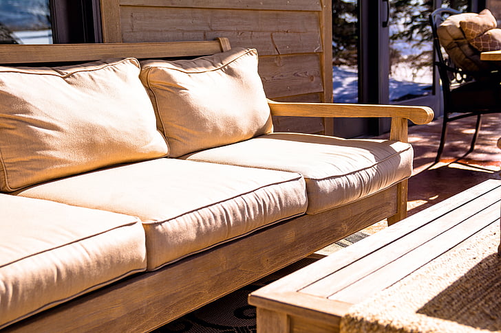 couch, furniture, outdoor, home, decor, comfortable, brown
