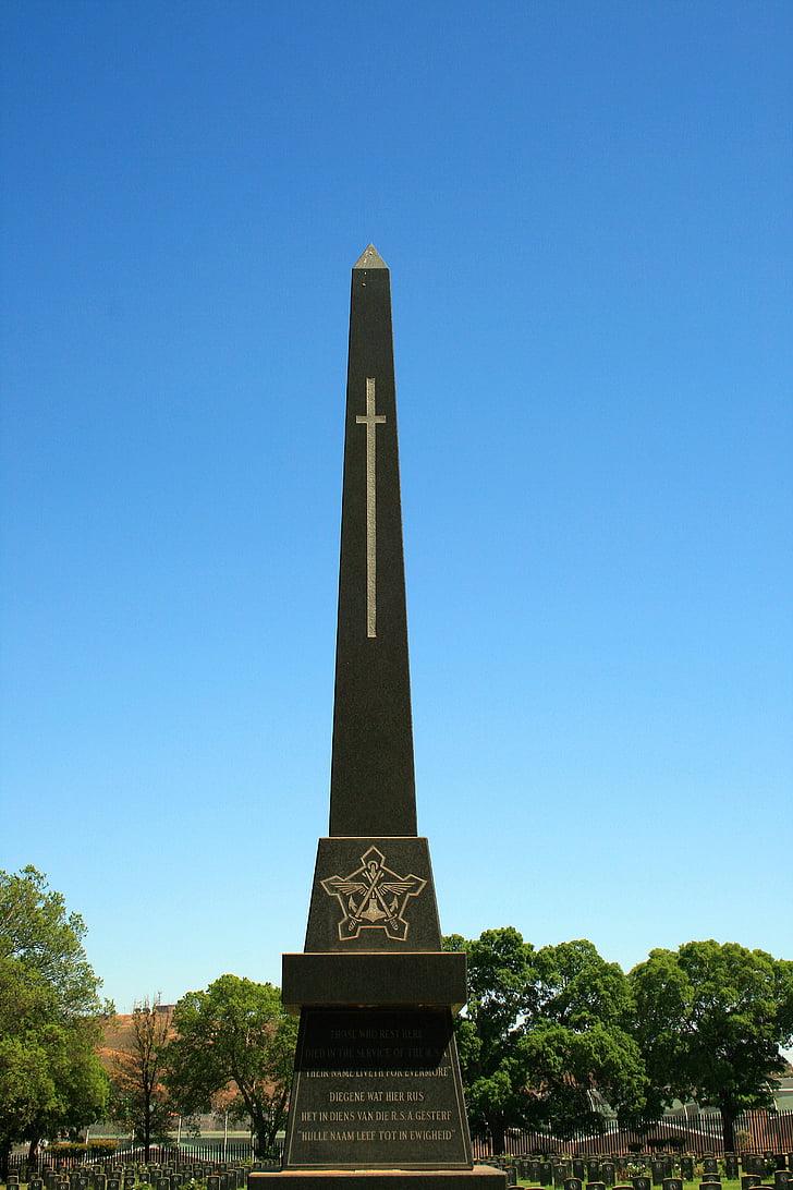 Memorial, nõel, kalmistu, sõjalise, thaba thswane, kuulus koht