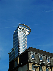architecture, Banque, conception, Euro, BCE, façade, fenêtre de