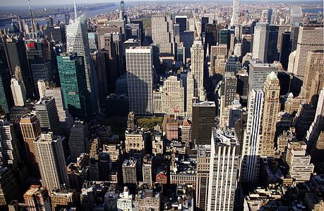 纽约, 天空, 城市, 城市, 曼哈顿, 帝国, 具有里程碑意义