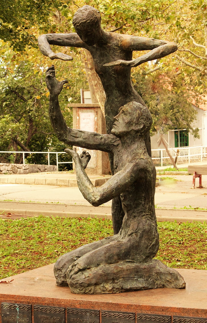 statue, monument, figur, form