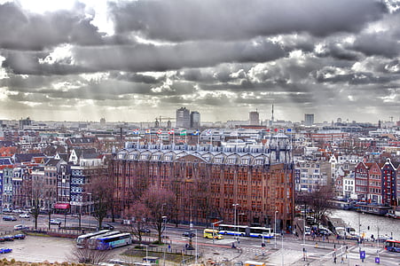 Amsterdam, střed, město, Nizozemsko, město, historické centrum