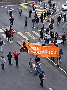 ukáž mi, Demonštrácia, Lausanne, Rally, dav, protest, preukázať
