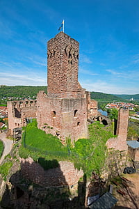 slott, Wertheim, Baden-württemberg, Tyskland, arkitektur, platser av intresse, byggnad
