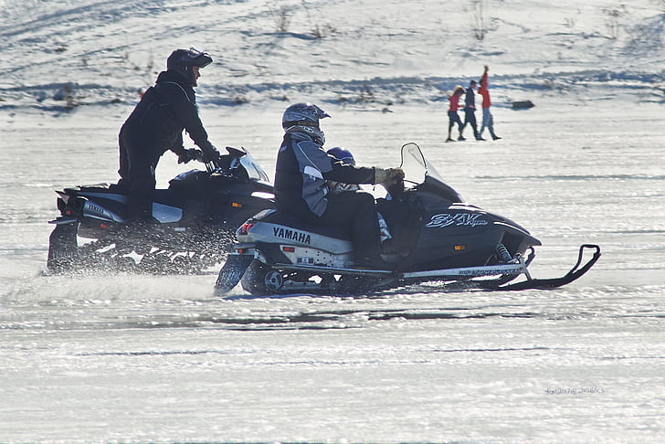 snowmobile, Inverno, dia da família, recreação, desporto, ao ar livre, equitação