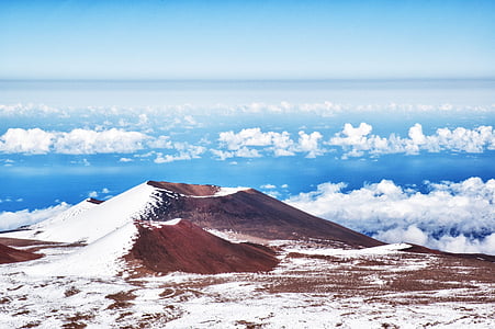 hegyi, Hawaii, a Mauna kea, csúcstalálkozó, sziget, természet, táj