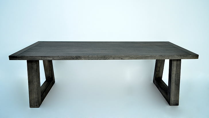 solid, oak, table, built structure, no people, architecture, indoors