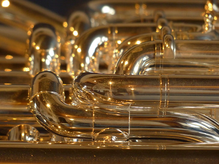 Euphonium, strumento d'ottone, strumento, foglio, musica, strumento musicale, Bugle