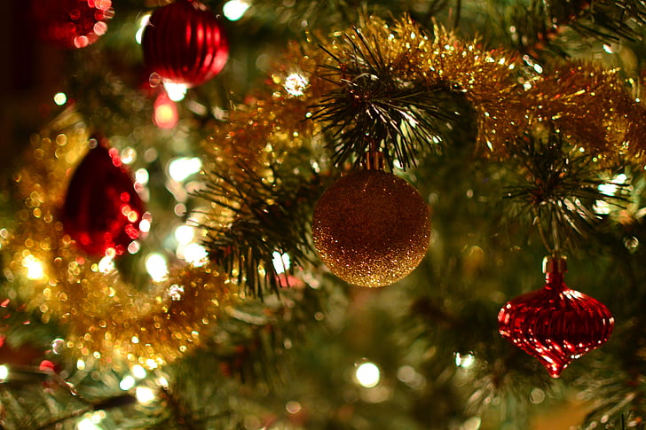 kerstboom, Kerst, kerstversiering, sterretje, ornamenten, bauble, decoratie