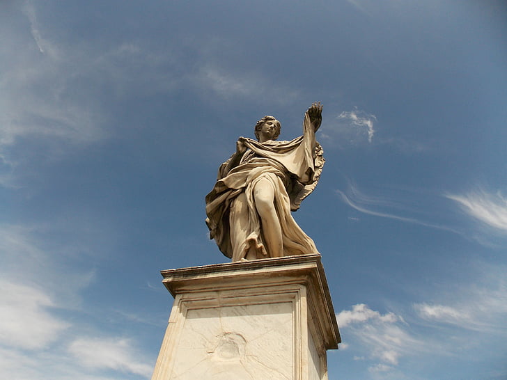 estatua de, escultura, arte, Roma, Monumento, lugar famoso, arquitectura