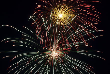 fireworks, explosion, celebration, holidays, celebrate, exploding, night