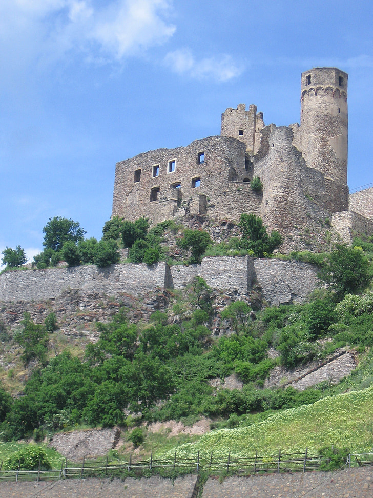 Castelo, ruína, Alemanha, locais de interesse, imposição de, atração turística
