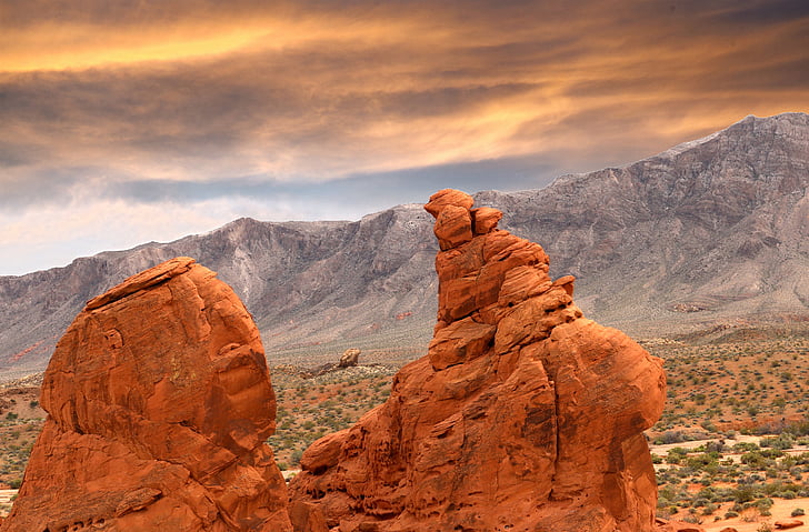 rocce rosse, Las vegas, Valle del fuoco, Parco nazionale, deserto, fuoco, roccia