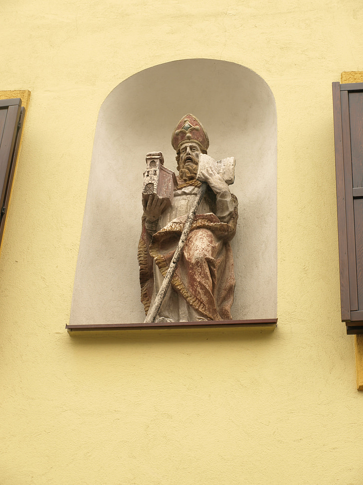 fürstenfeld, klostergasse, augustinerhof, cristiana, Sant, estàtua, escultura