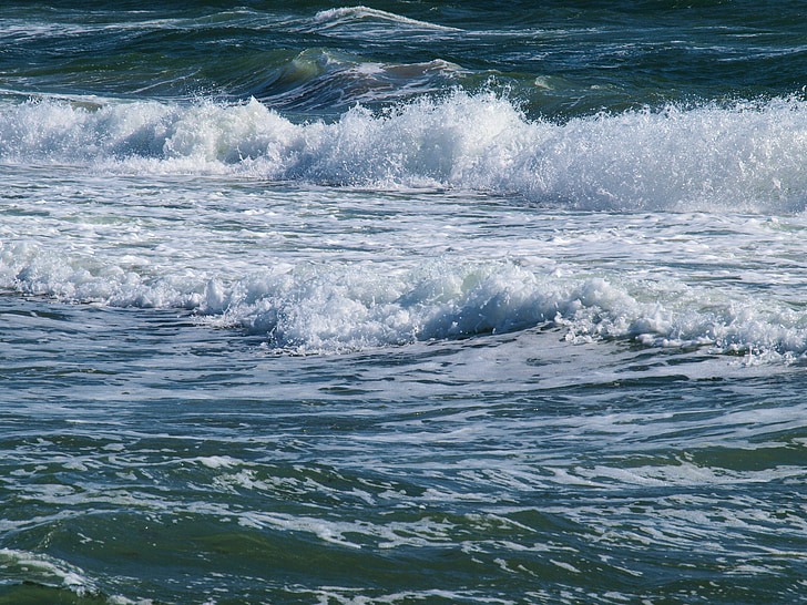 banga, jūra, purškimo, naršyti, putų, vandenyno