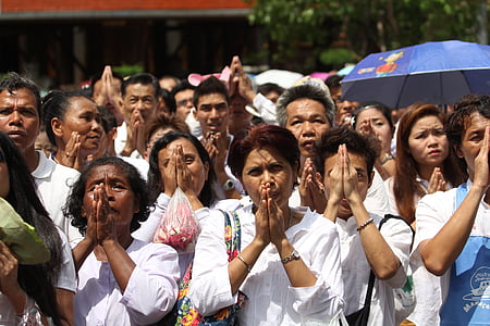 προσεύχεται, βουδιστές, Ταϊλανδικά, Ναός, ο Βουδισμός, Ταϊλάνδη, Ασία