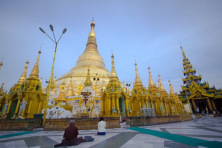 Yangon-myanmar, Myanmar, buddhisme, Asien, pagode, religion, Tempel - bygningen