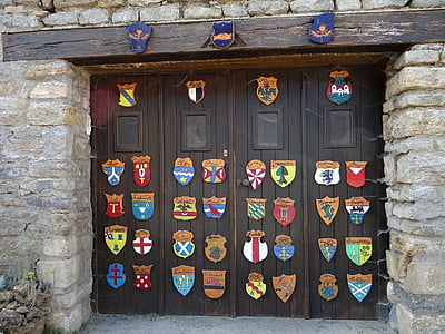 Wappen, Garage, Tür, Lorraine, Amance, Städte, Original