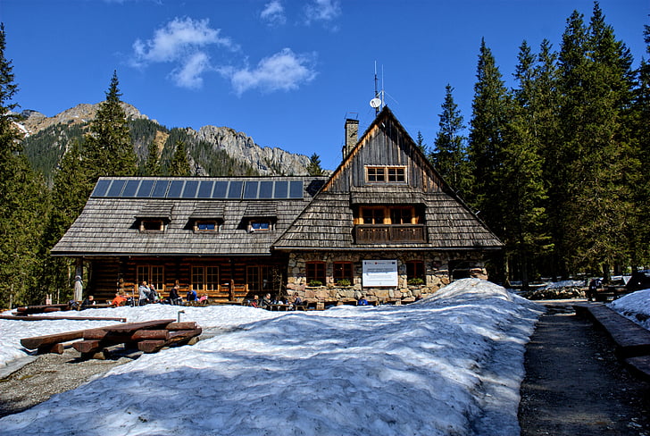 Tatrai, Kościeliska slėnis, žiemą, pavasarį, turizmo, Vakarų Tatrai, kraštovaizdžio
