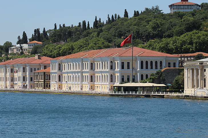 Stambulas, Bosphorus, jūra, vėliava