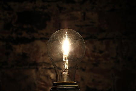 светлина, тухла, електрическа лампа, Осветителна техника, електрическа крушка, осветени, Светещи