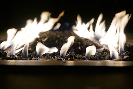 消防, 壁炉, 冬天, 温暖, 舒适的, 生活