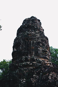 скулптура, Буда, исторически, древен, религия, Статуята, храма