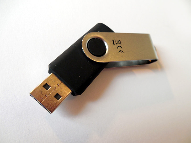 USB-stick, USB, data, elektronik, hukommelse, computer, forbindelse