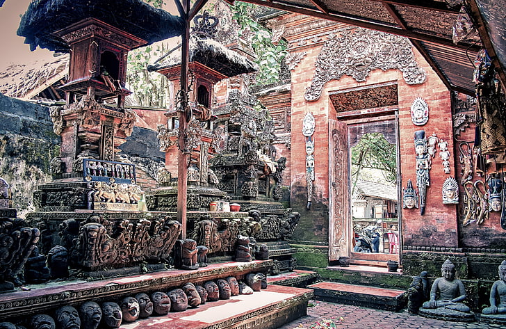 šeima, Bali, Azija, Indoneziečių, turizmo, tradicijos, kelionės