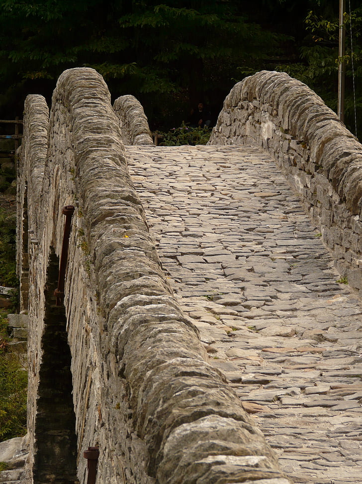 kamenný most, Most, kameň, Murivo, Verzasca, zábradlie, vzdialenosť