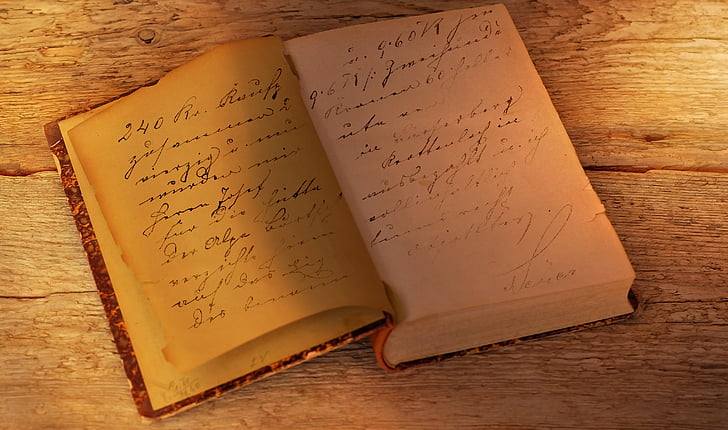 kniha, staré, starožitnost, stránky knihy, písmo, starý skript, psaní rukou