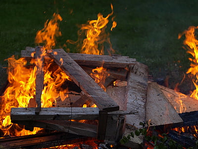foc, foc de fusta, flama, cremar, marca, foc de flama, calor