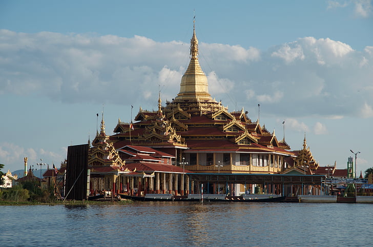 Myanmar, Boeddhisme, Tempel, Azië, het platform, Thailand, tempel - gebouw