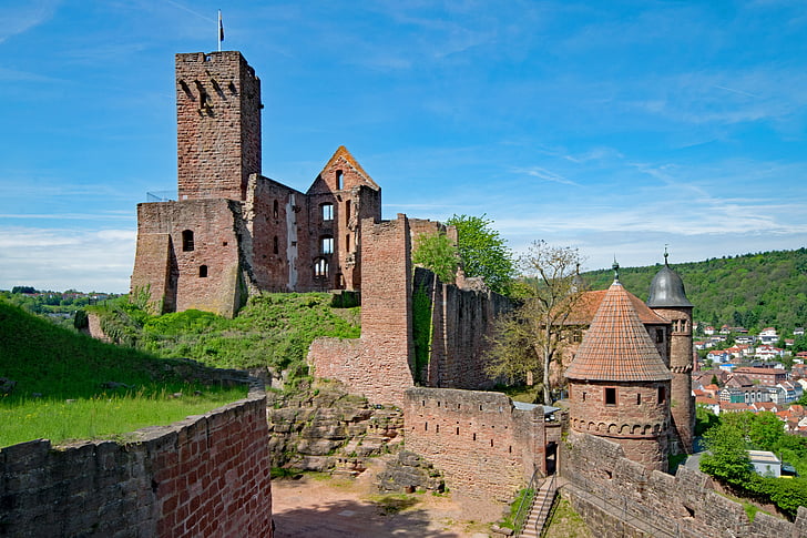 hrad, Wertheim, Württembersko Baden, Německo, Architektura, zajímavá místa, budova