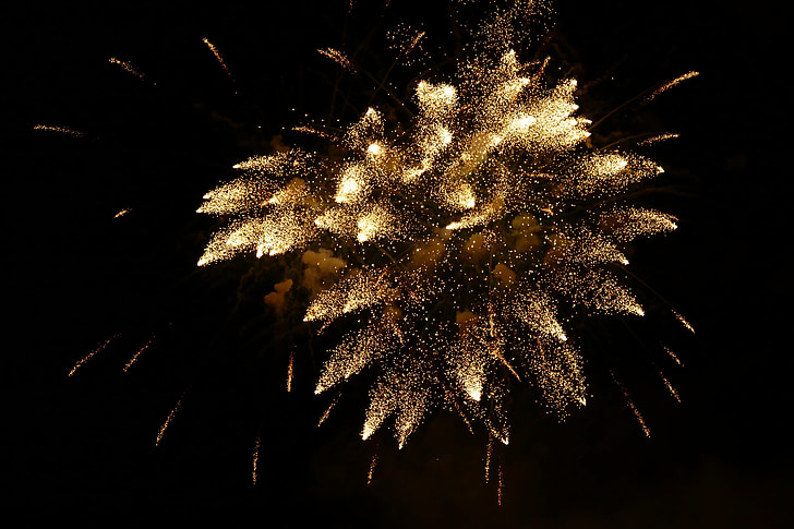 nytårsaften, fyrværkeri, Nytårsdag, pyrotekniske artikler, raket, New year's greetings, fejre