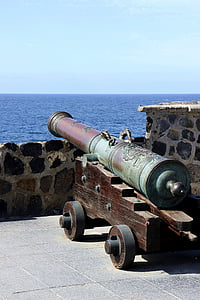 Cannon, har hänt, vapen, tunnan, monumentet, artilleri, Militaria