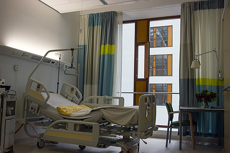 péče, nemocnice, pokoj, postel, nové, Enschede, zdravotnictví a medicína