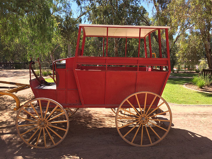 carriage, wagon, transportation, wheel