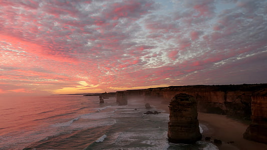 Příroda, dvanáct apoštolů, Victoria, Austrálie