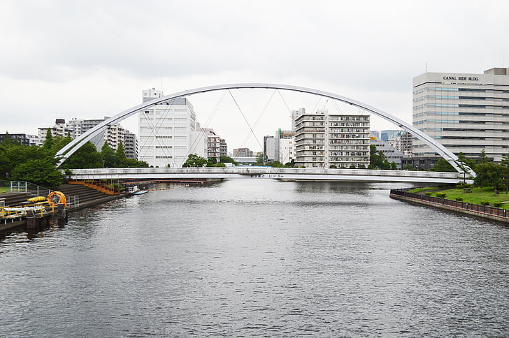 мост, Япония, Shinagawa, Токио