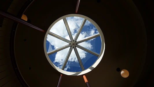 circle, structure, roof, design, symbol, pattern, skylight