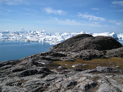jakobshavn, góry lodowe, llulissat, Grenlandia