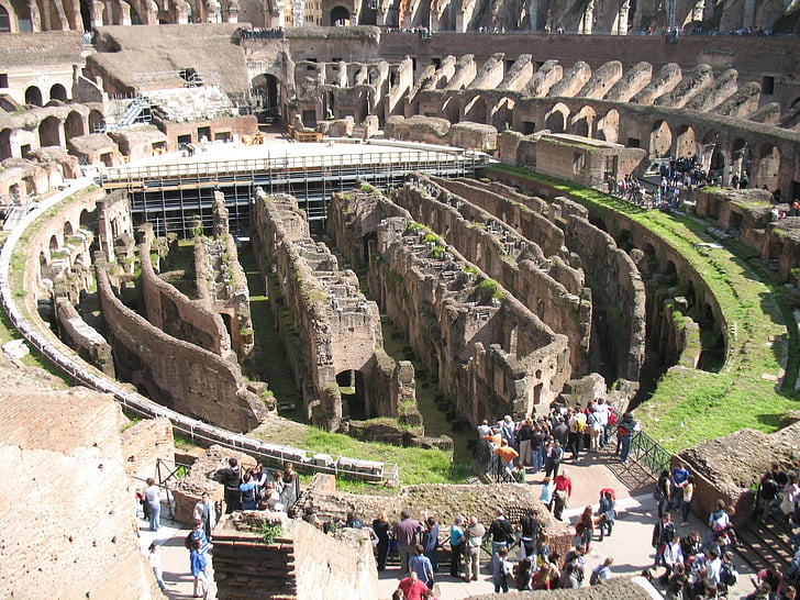 Roman, Coliseu, Anfiteatro, Roma, Europa, antiga, arquitetura