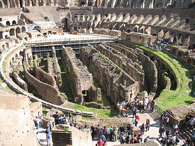 romano, Coliseo, Anfiteatro de, Roma, Europa, antigua, arquitectura