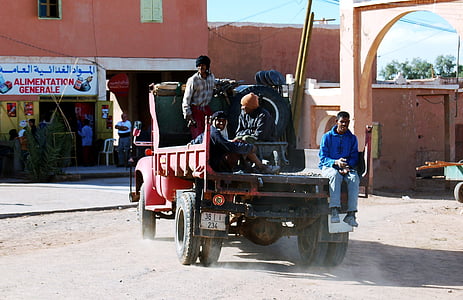 Marocko, Afrika, marroc, lastbil, transport, marockanska, vardagliga