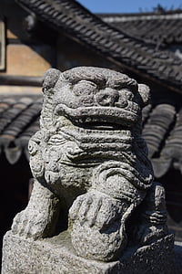 Thượng Hải, đá sư tử, văn hóa, kiến trúc, bức tượng, Châu á, nền văn hóa