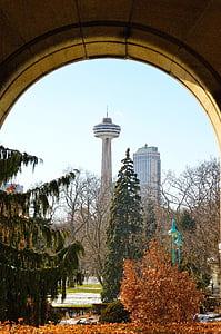 vyhliadková veža Skylon tower, Niagara falls, Architektúra, Arch, Príroda, turistické