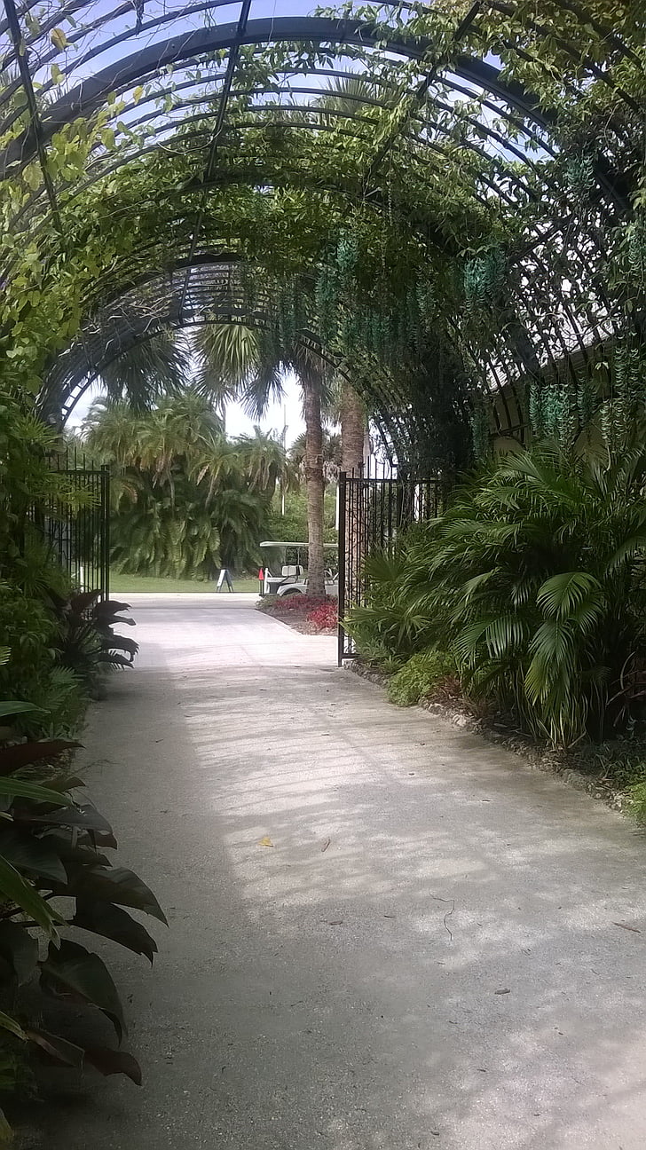 jardí botànic, arc, entrada