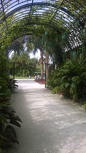 botanische tuin, archway, ingang