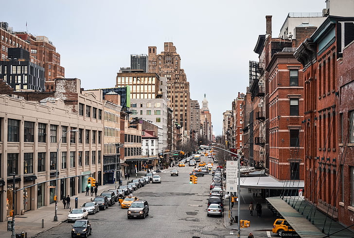 New Yorkissa, Meatpacking District-alue, NY, Yhdysvallat, Manhattan, City, Iso Omena